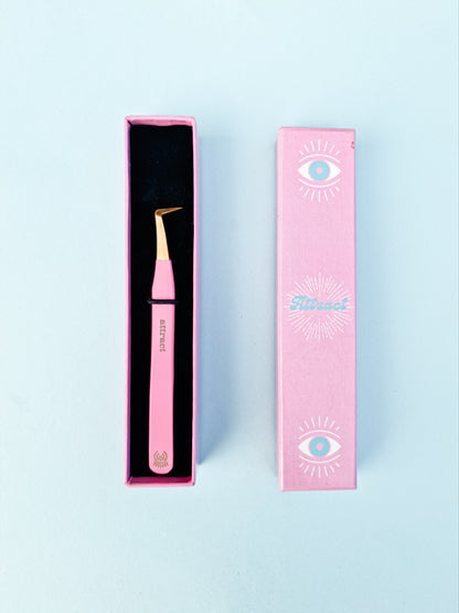 "Attract" L-Shaped Tweezer with Microfiber Tip