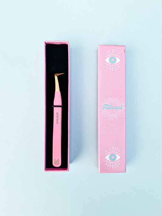 "Attract" L-Shaped Tweezer with Microfiber Tip