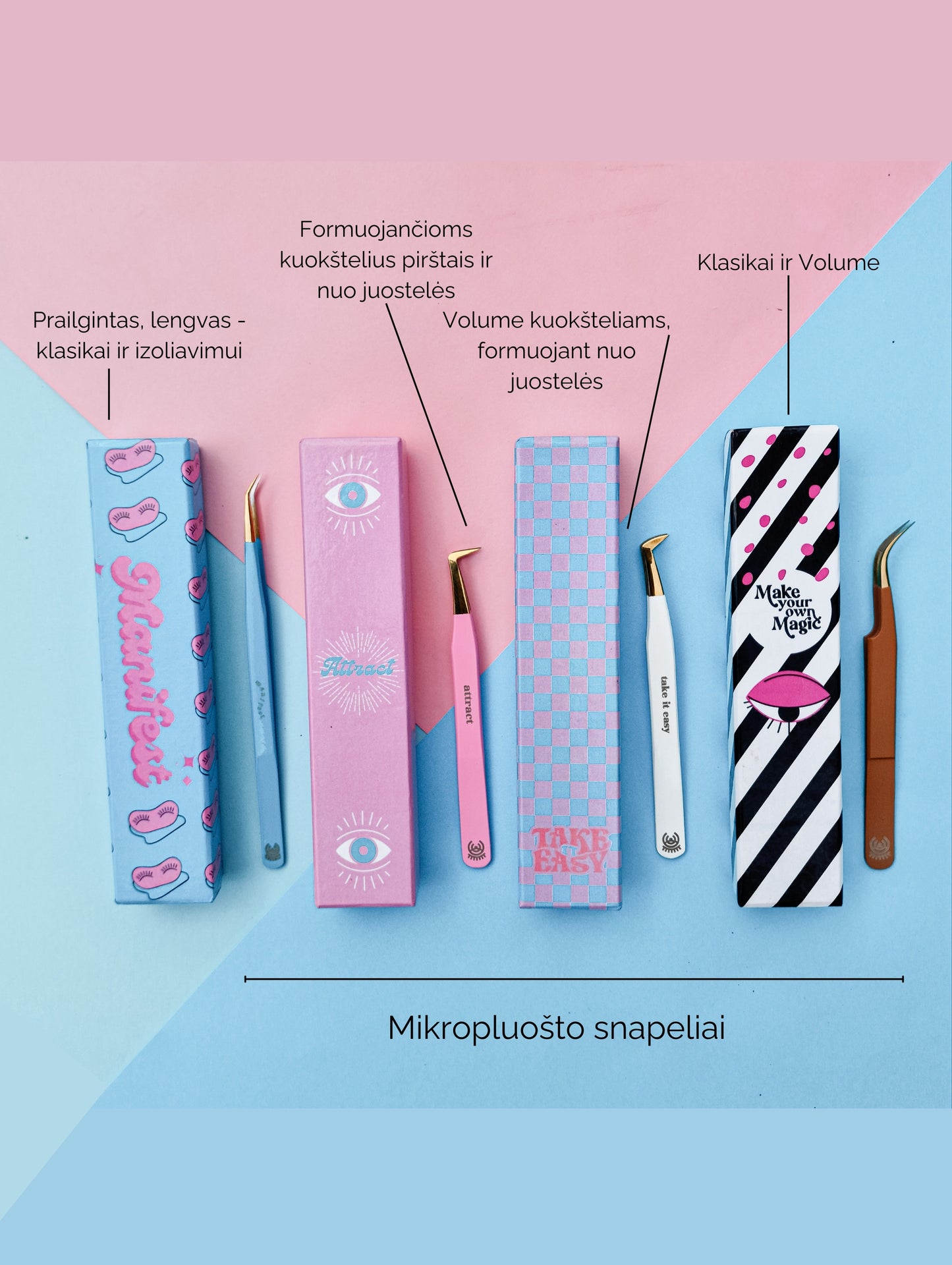 "Attract" L-Shaped Tweezer with Microfiber Tip